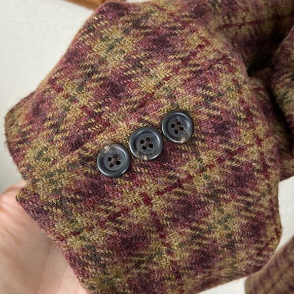 Vintage L.L. Bean Wool Plaid Blazer - Picture 2 of 12